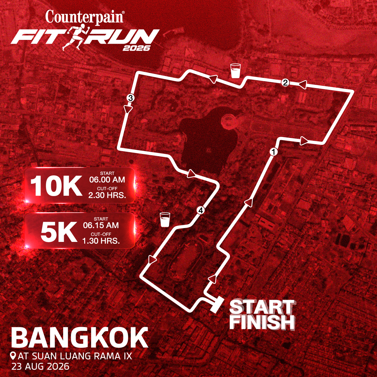 เส้นทางวิ่ง 10K / 5K สวนหลวง ร.9