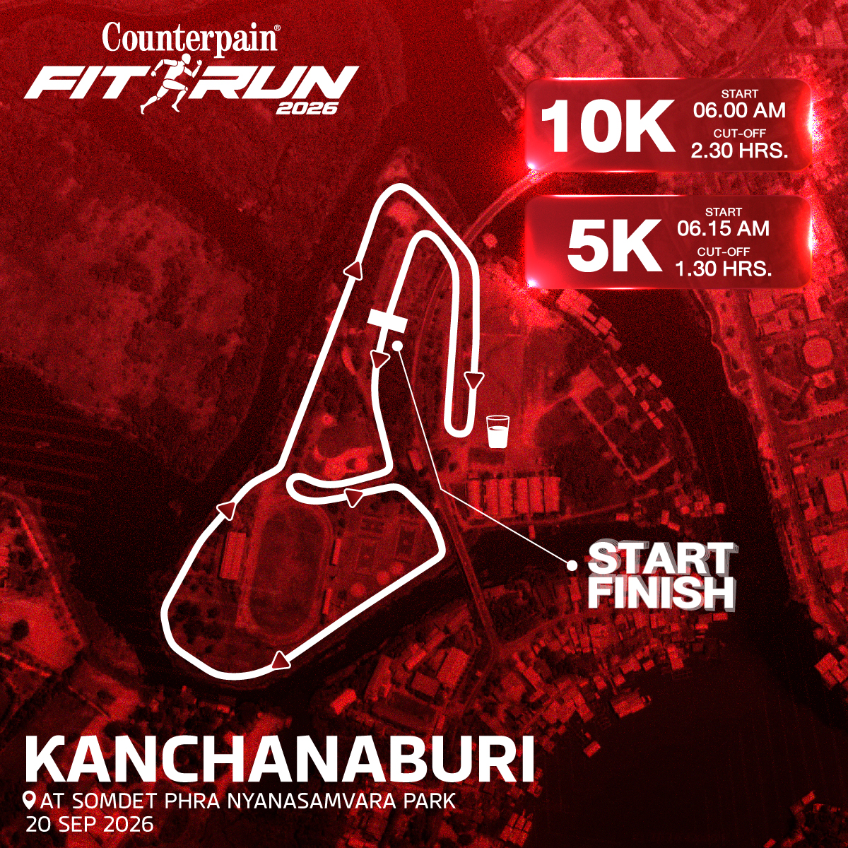 เส้นทางวิ่ง 10K / 5K อุทยานสมเด็จพระญาณสังวร