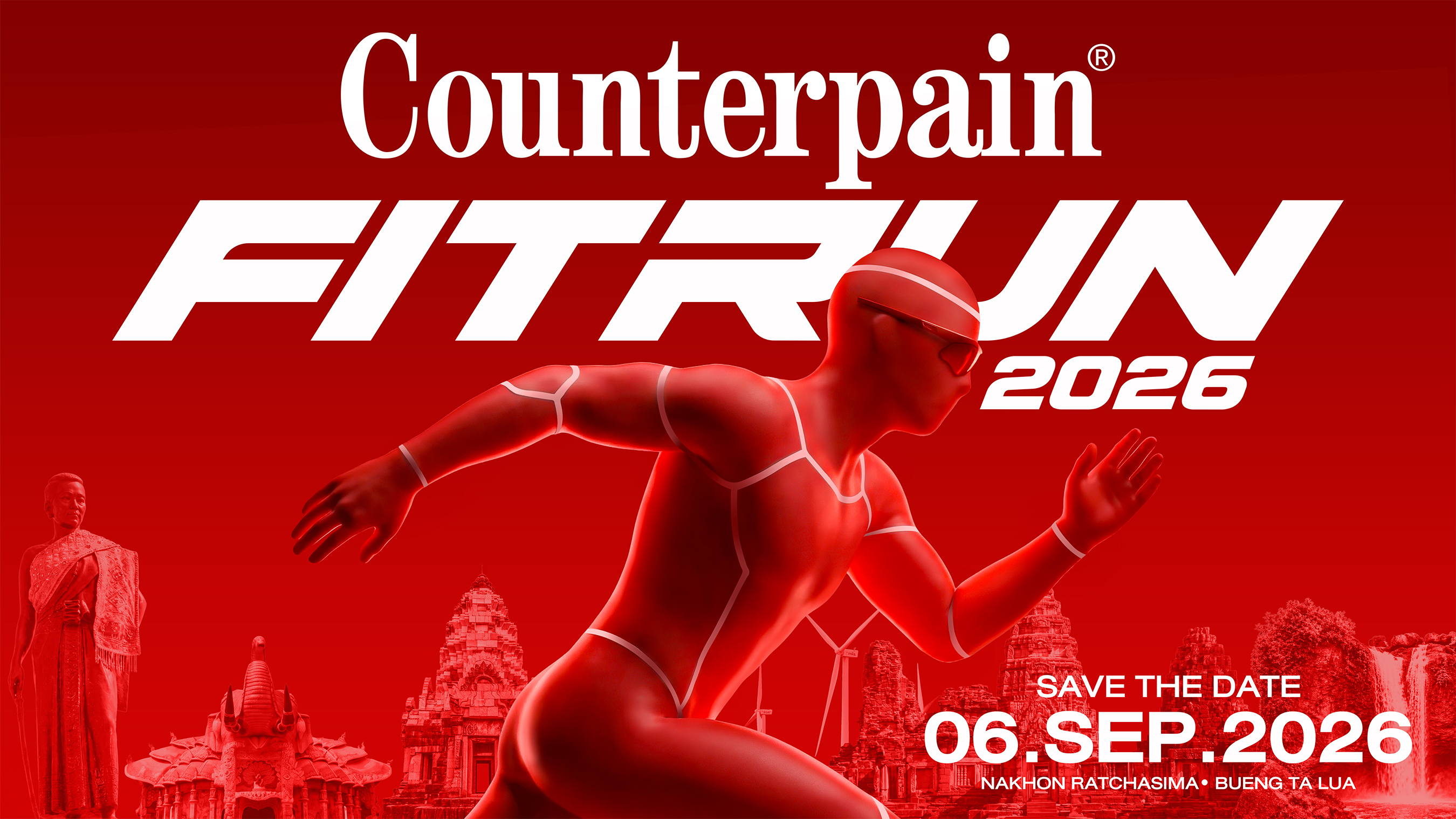 Counterpain Fit Run 2026 KORAT — 06 SEP 2026 ณ บุ่งตาหลั่ว